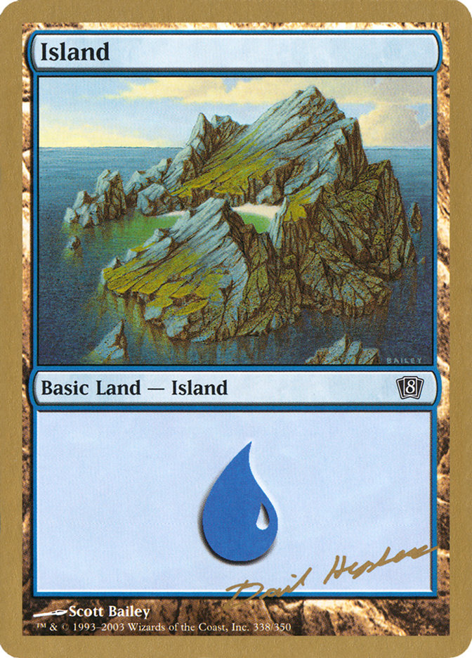 Island (dh338) (Dave Humpherys) [World Championship Decks 2003] | PLUS EV GAMES 