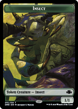 Insect Token [Dominaria Remastered Tokens] | PLUS EV GAMES 