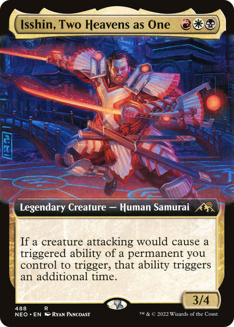 Isshin, Two Heavens as One (Extended Art) [Kamigawa: Neon Dynasty]