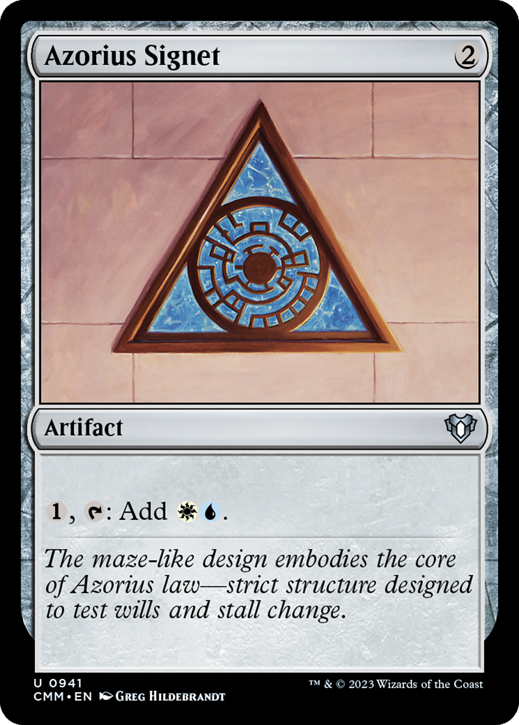 Azorius Signet [Commander Masters] | PLUS EV GAMES 