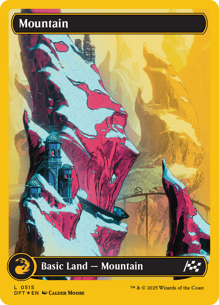 Mountain (0515) (First-Place Foil) [Aetherdrift] | PLUS EV GAMES 