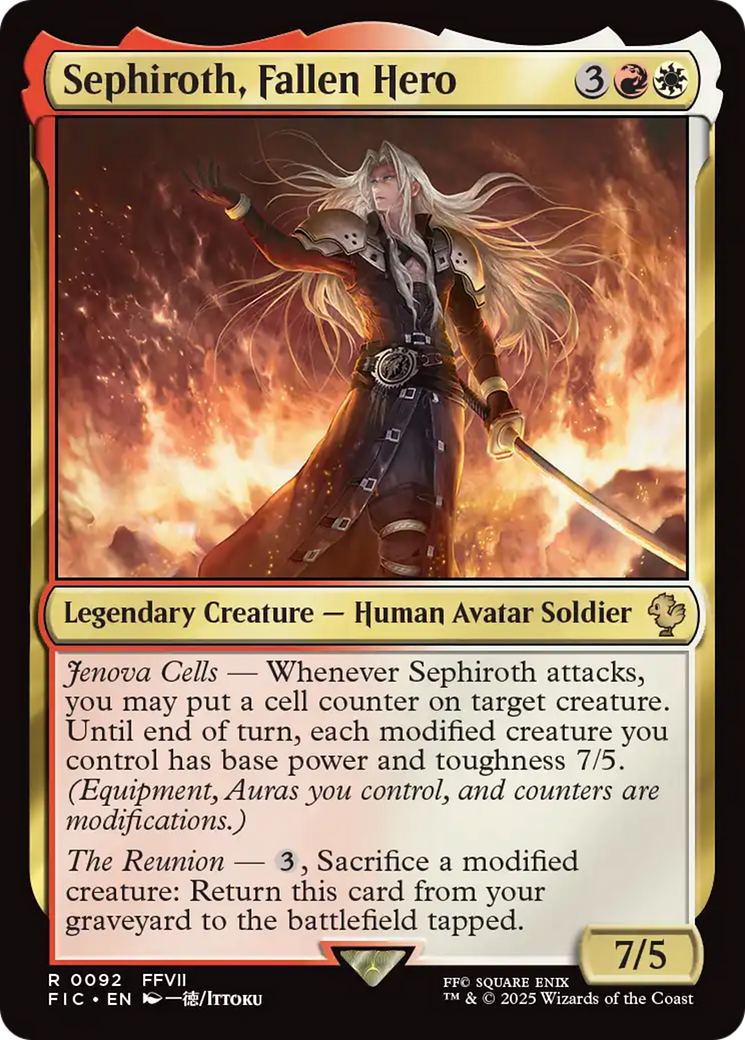 Sephiroth, Fallen Hero [FINAL FANTASY Commander] | PLUS EV GAMES 