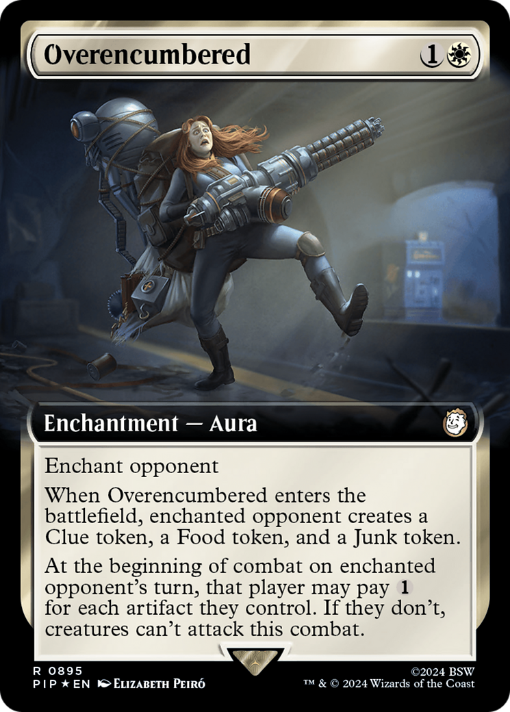 Overencumbered (Extended Art) (Surge Foil) [Fallout] | PLUS EV GAMES 