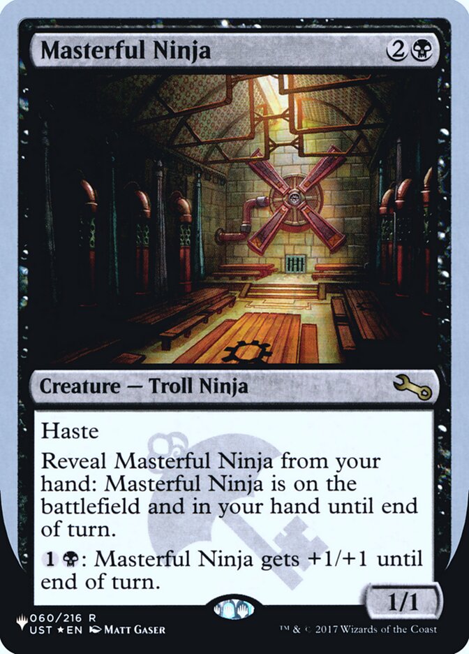 Masterful Ninja (Unfinity Foil Edition) [The List] | PLUS EV GAMES 