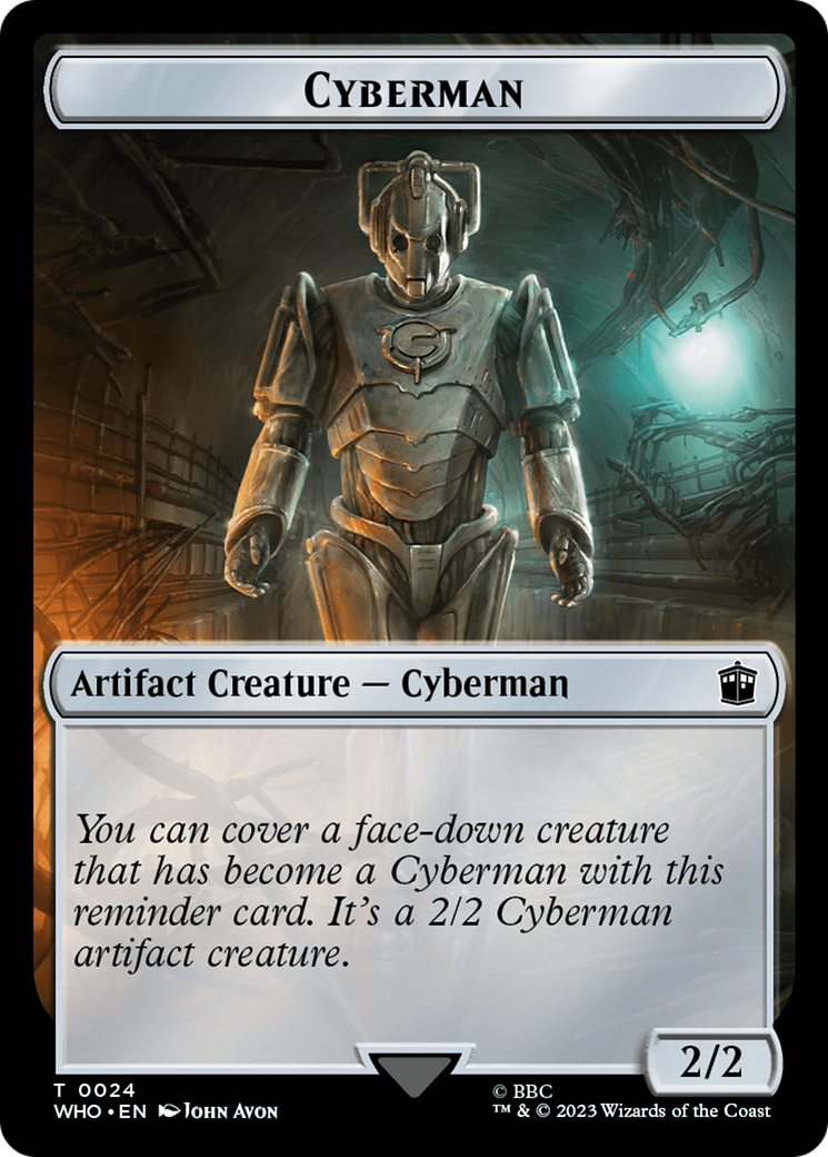 Dalek // Cyberman Double-Sided Token [Doctor Who Tokens] | PLUS EV GAMES 