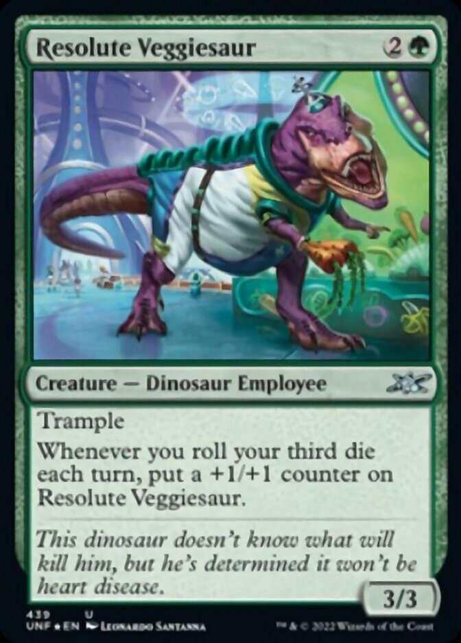 Resolute Veggiesaur (Galaxy Foil) [Unfinity] | PLUS EV GAMES 