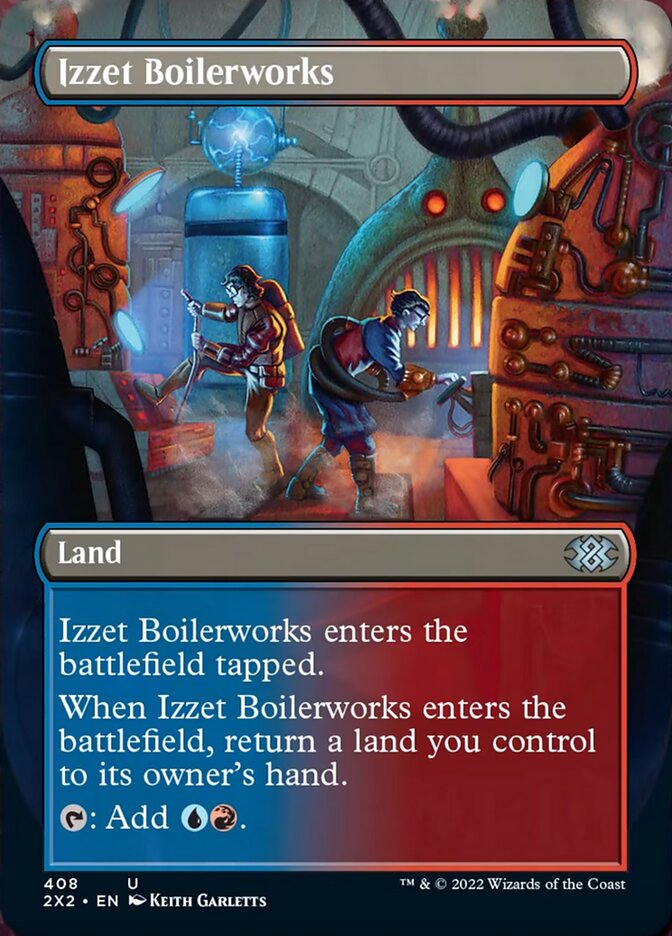 Izzet Boilerworks (Borderless Alternate Art) [Double Masters 2022] | PLUS EV GAMES 