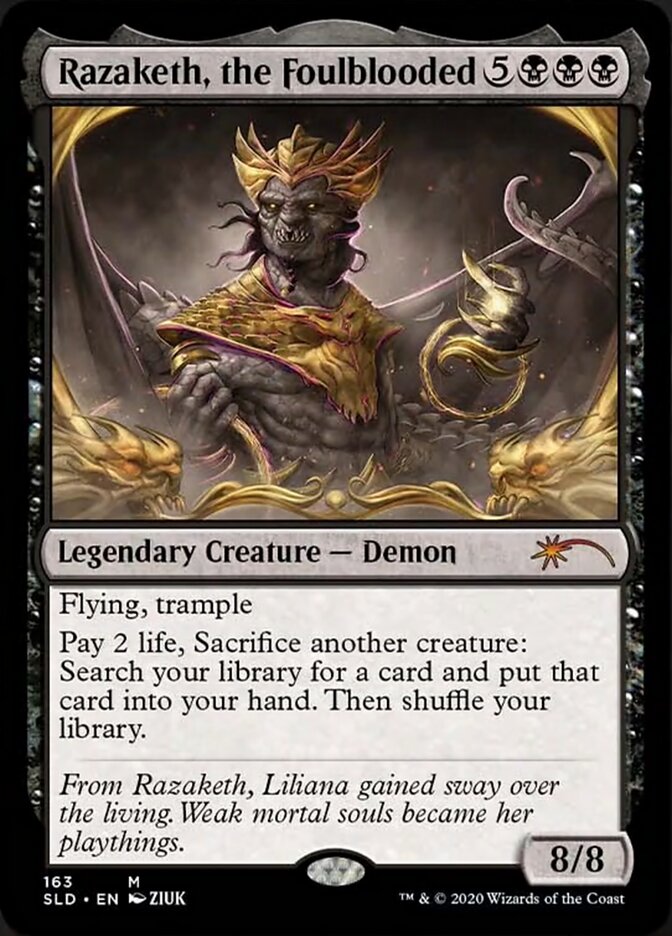 Razaketh, the Foulblooded (Foil Etched) [Secret Lair Drop Series] | PLUS EV GAMES 