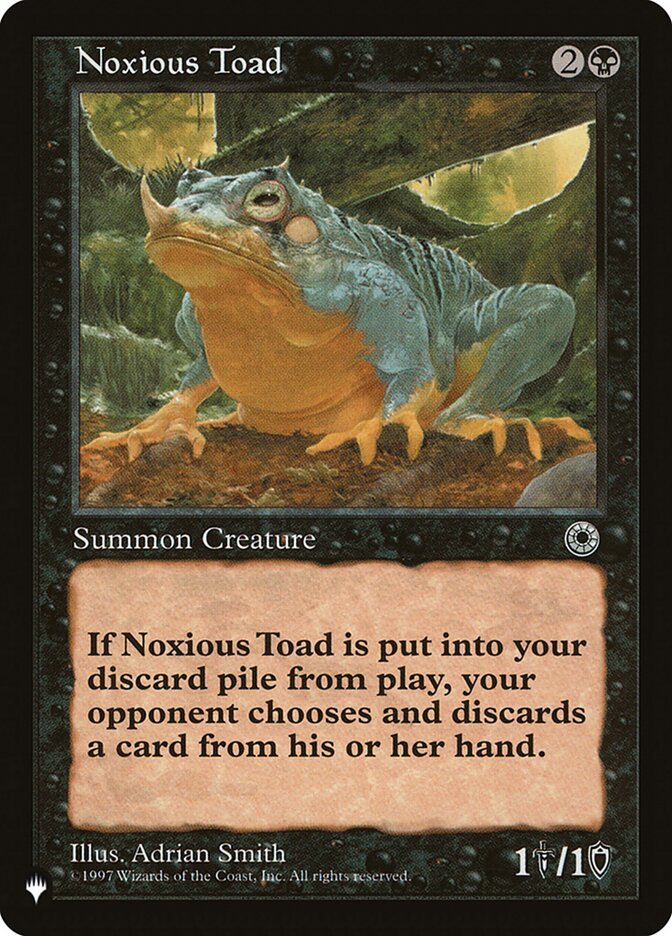 Noxious Toad [The List] | PLUS EV GAMES 