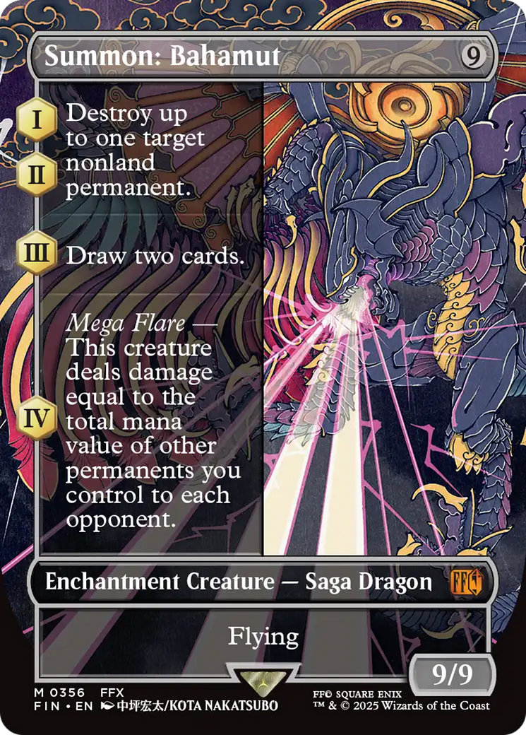 Summon: Bahamut (Borderless) [FINAL FANTASY] | PLUS EV GAMES 