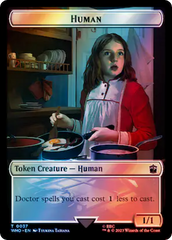 Human (0037) // Mark of the Rani Double-Sided Token (Surge Foil) [Doctor Who Tokens] | PLUS EV GAMES 