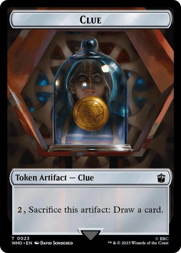 Dalek // Clue (0023) Double-Sided Token [Doctor Who Tokens] | PLUS EV GAMES 
