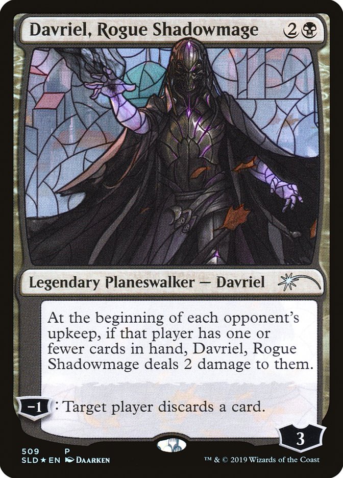 Davriel, Rogue Shadowmage (Stained Glass) [Secret Lair Drop Promos] | PLUS EV GAMES 