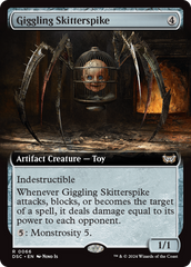 Giggling Skitterspike (Extended Art) [Duskmourn: House of Horror Commander] | PLUS EV GAMES 