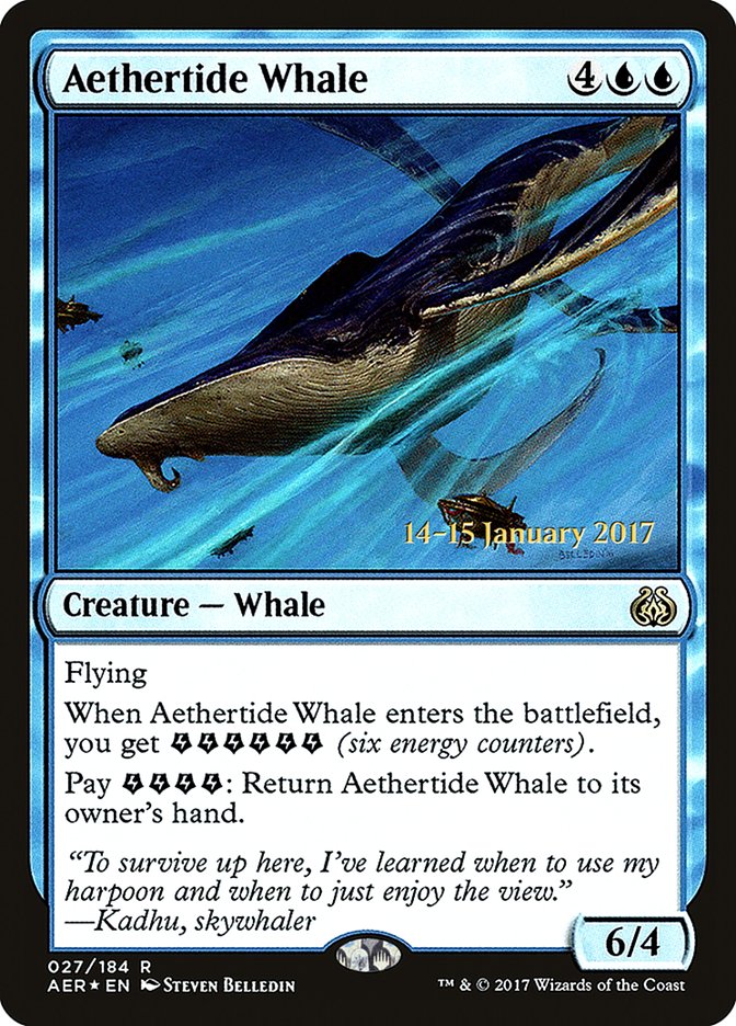 Aethertide Whale [Aether Revolt Prerelease Promos] | PLUS EV GAMES 