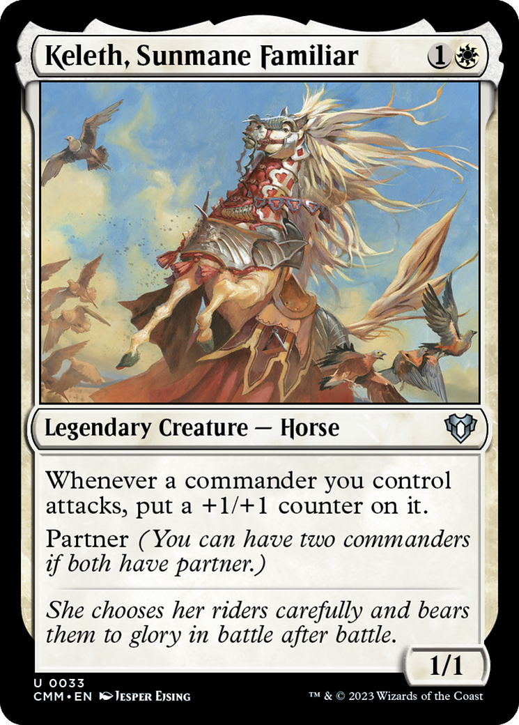 Keleth, Sunmane Familiar [Commander Masters] | PLUS EV GAMES 