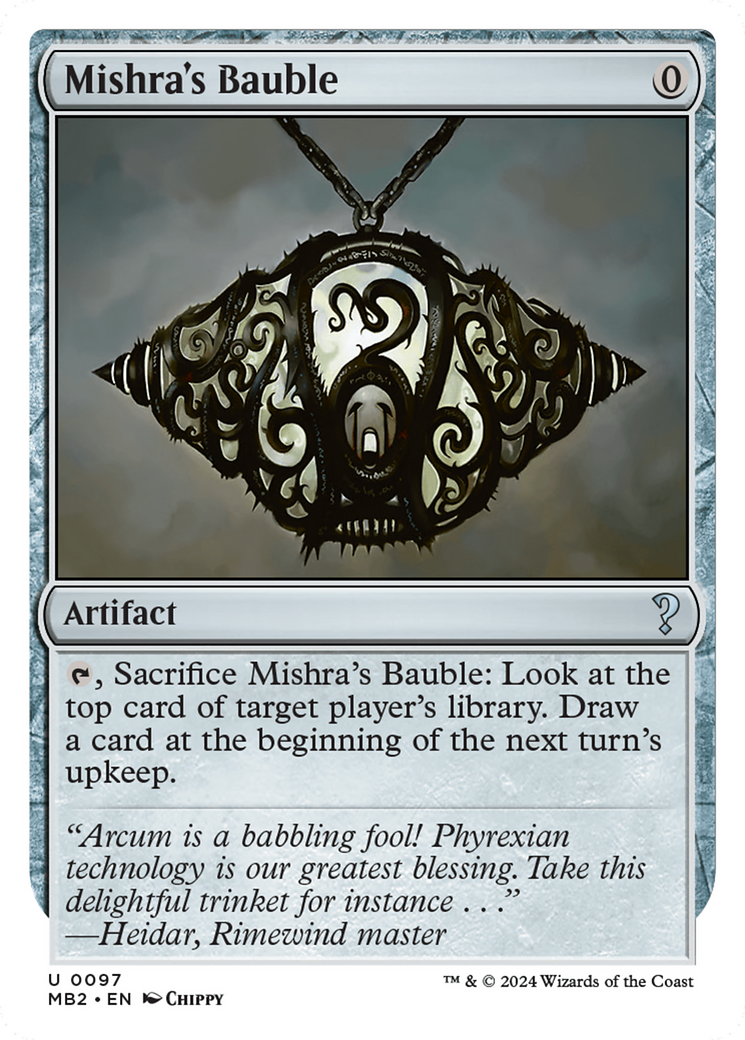 Mishra's Bauble (White Border) [Mystery Booster 2] | PLUS EV GAMES 