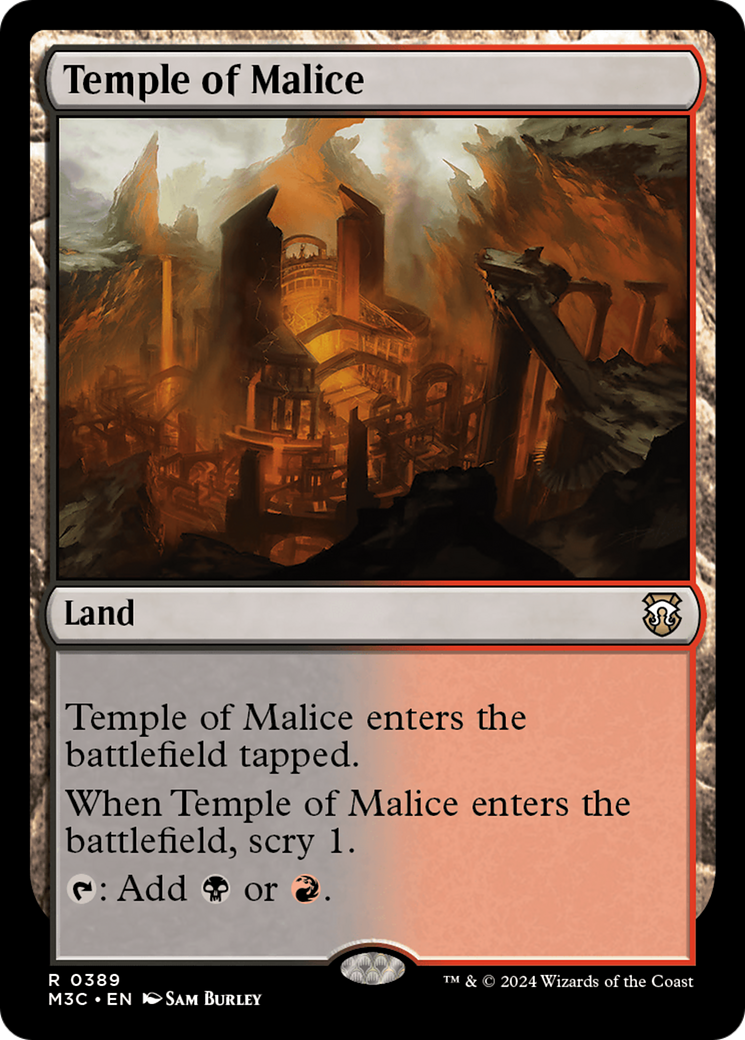 Temple of Malice (Ripple Foil) [Modern Horizons 3 Commander] | PLUS EV GAMES 