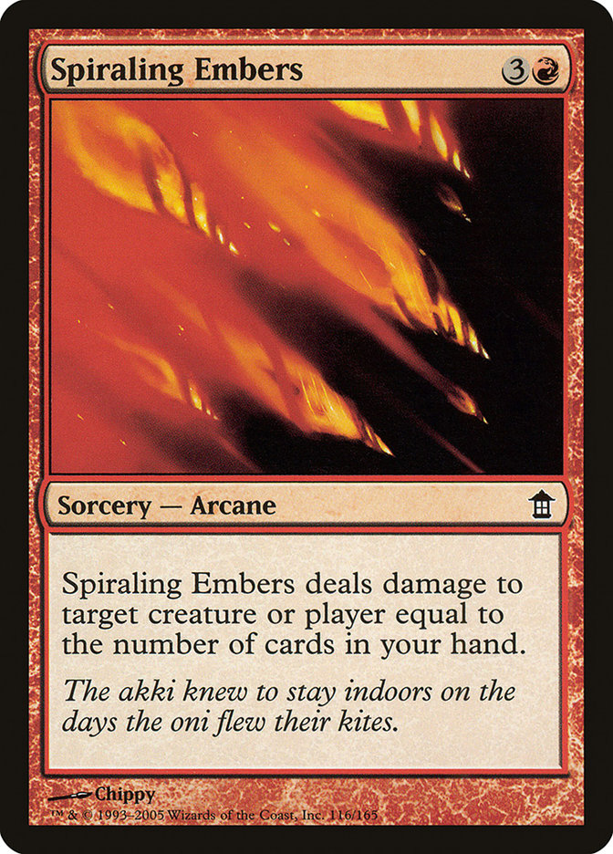 Spiraling Embers [Saviors of Kamigawa] | PLUS EV GAMES 