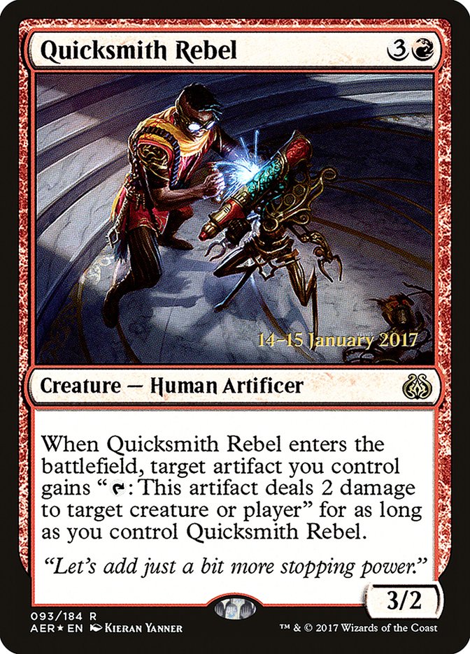 Quicksmith Rebel [Aether Revolt Prerelease Promos] | PLUS EV GAMES 