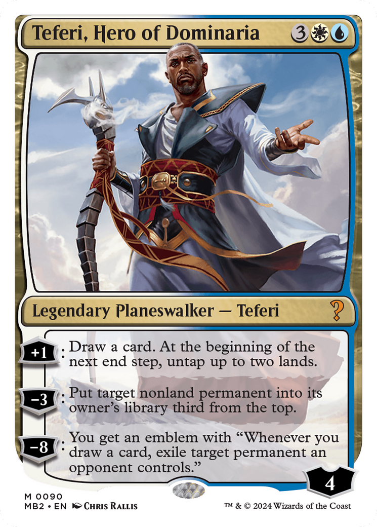 Teferi, Hero of Dominaria (White Border) [Mystery Booster 2] | PLUS EV GAMES 