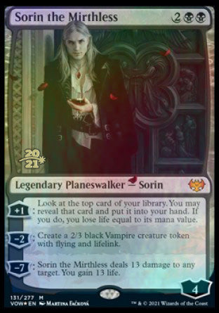 Sorin the Mirthless [Innistrad: Crimson Vow Prerelease Promos] | PLUS EV GAMES 