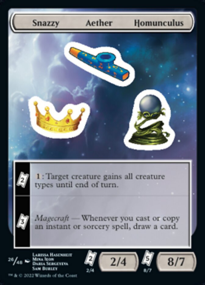 Snazzy Aether Homunculus [Unfinity Stickers] | PLUS EV GAMES 