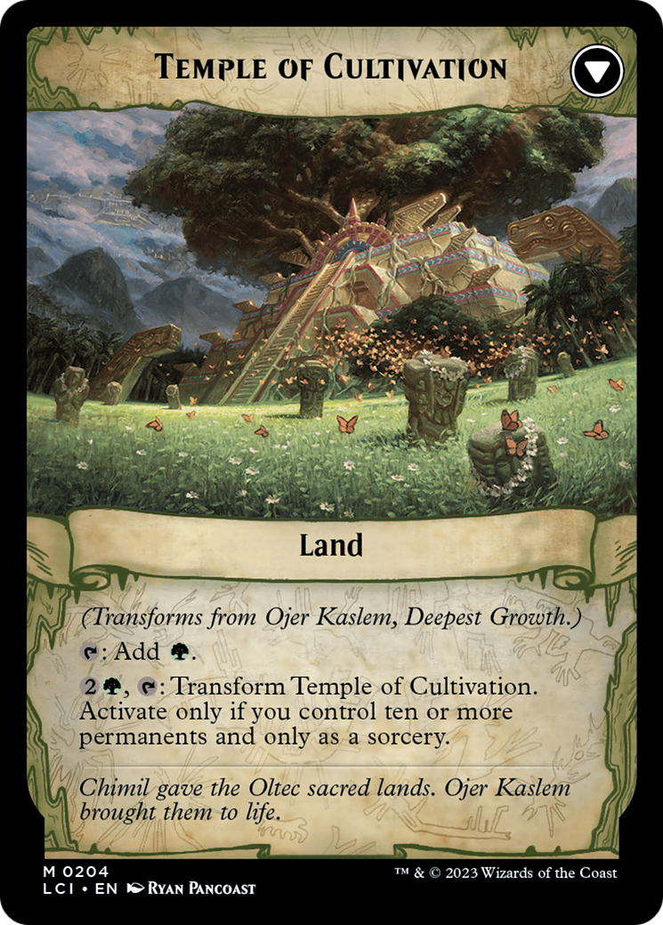 Ojer Kaslem, Deepest Growth // Temple of Cultivation [The Lost Caverns of Ixalan Prerelease Cards] | PLUS EV GAMES 