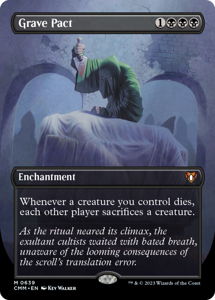 Grave Pact (Borderless Alternate Art) [Commander Masters] | PLUS EV GAMES 