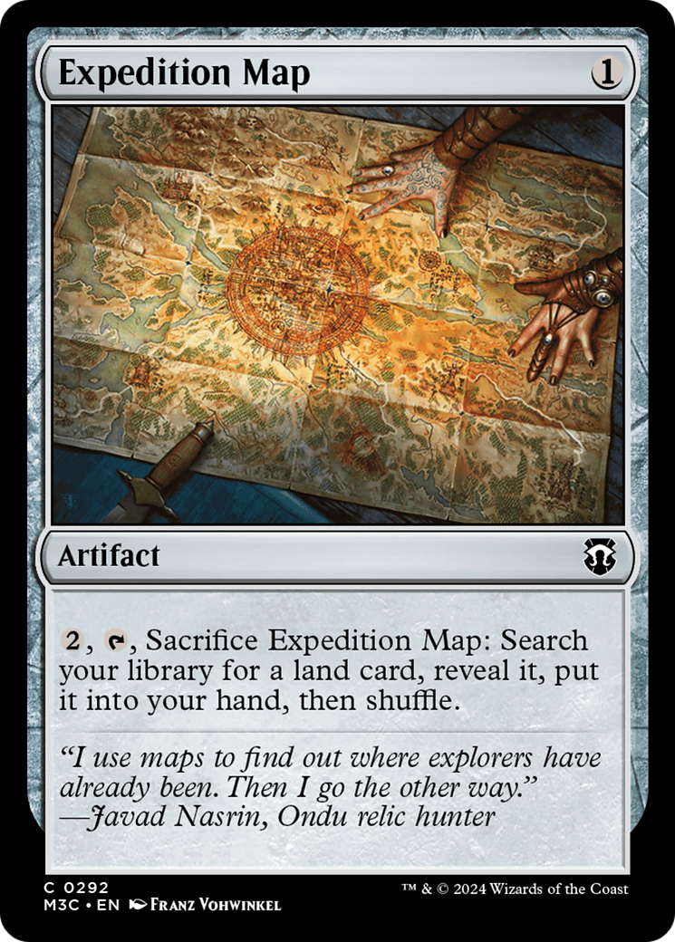 Expedition Map (Ripple Foil) [Modern Horizons 3 Commander] | PLUS EV GAMES 