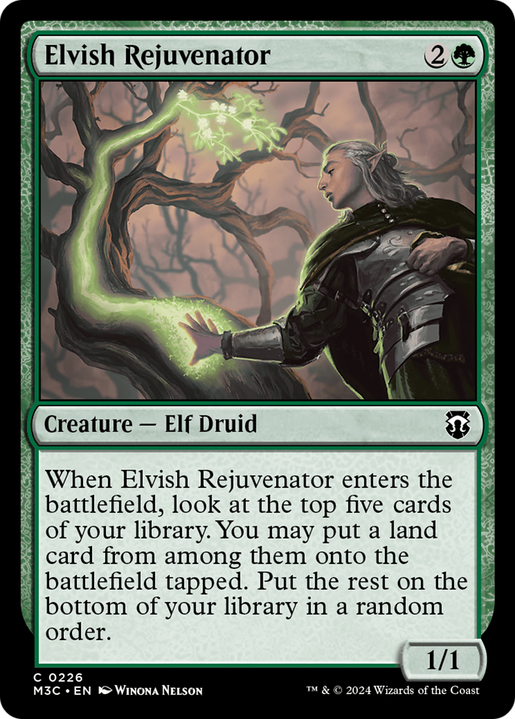 Elvish Rejuvenator (Ripple Foil) [Modern Horizons 3 Commander] | PLUS EV GAMES 