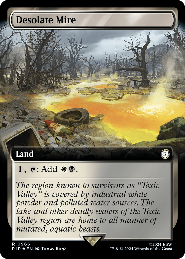 Desolate Mire (Extended Art) (Surge Foil) [Fallout] | PLUS EV GAMES 