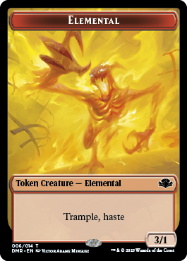 Insect // Elemental Double-Sided Token [Dominaria Remastered Tokens] | PLUS EV GAMES 