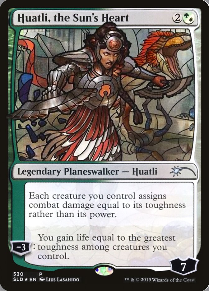 Huatli, the Sun's Heart (Stained Glass) [Secret Lair Drop Promos] | PLUS EV GAMES 