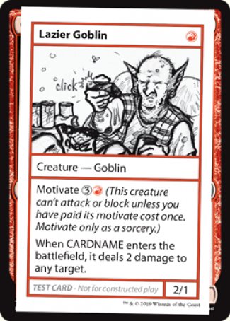 Lazier Goblin (2021 Edition) [Mystery Booster Playtest Cards] | PLUS EV GAMES 