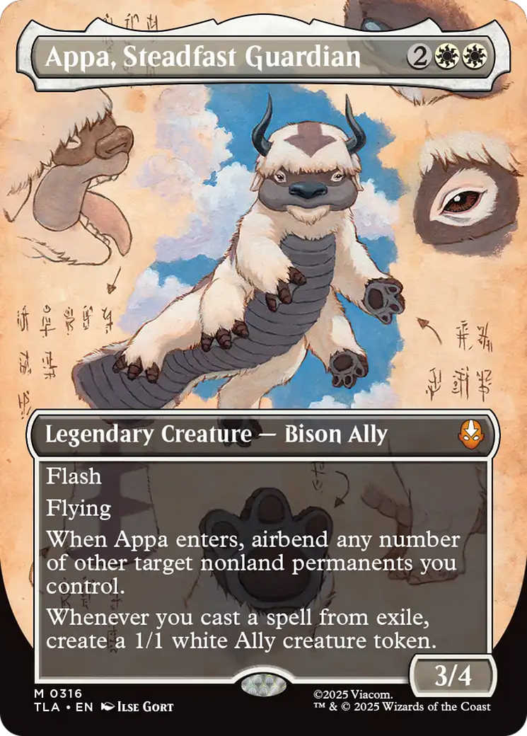 Appa, Steadfast Guardian (Borderless) [Avatar: The Last Airbender] | PLUS EV GAMES 