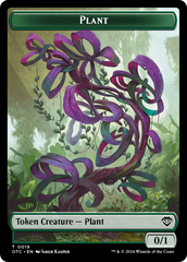 Plant // Sand Warrior Double-Sided Token [Outlaws of Thunder Junction Commander Tokens] | PLUS EV GAMES 