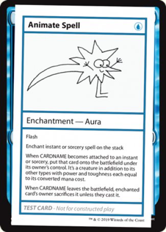 Animate Spell (2021 Edition) [Mystery Booster Playtest Cards] | PLUS EV GAMES 