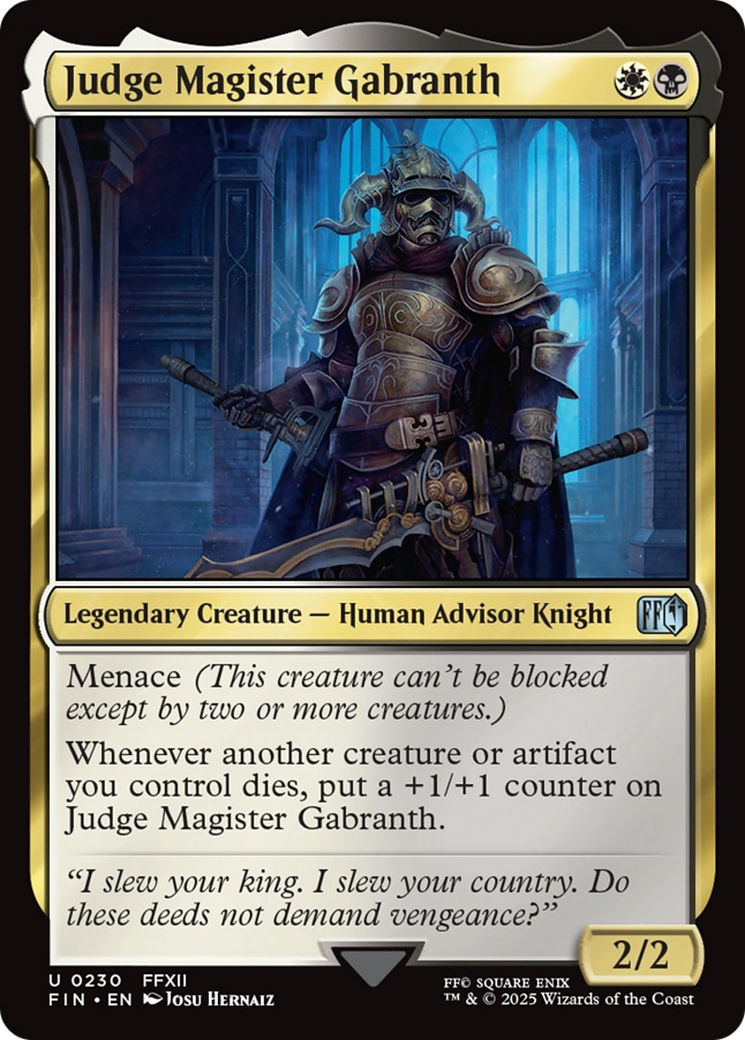 Judge Magister Gabranth [FINAL FANTASY] | PLUS EV GAMES 