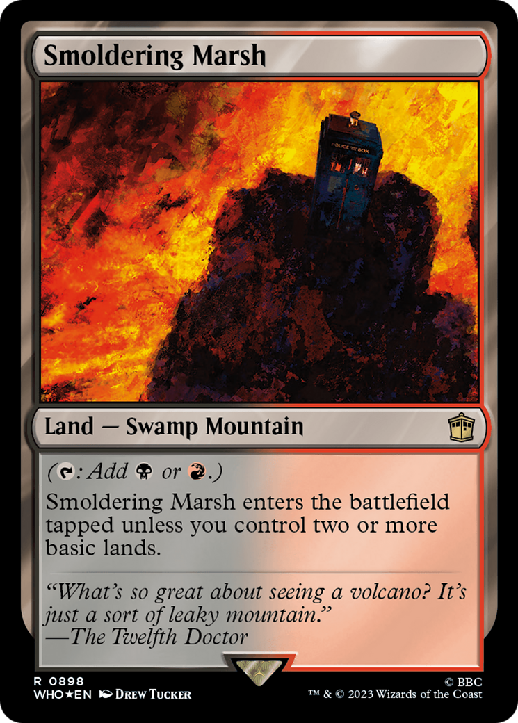 Smoldering Marsh (Surge Foil) [Doctor Who] | PLUS EV GAMES 