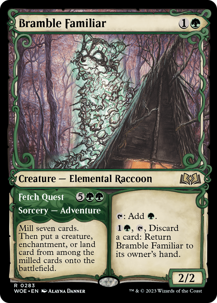 Bramble Familiar // Fetch Quest (Showcase) [Wilds of Eldraine] | PLUS EV GAMES 