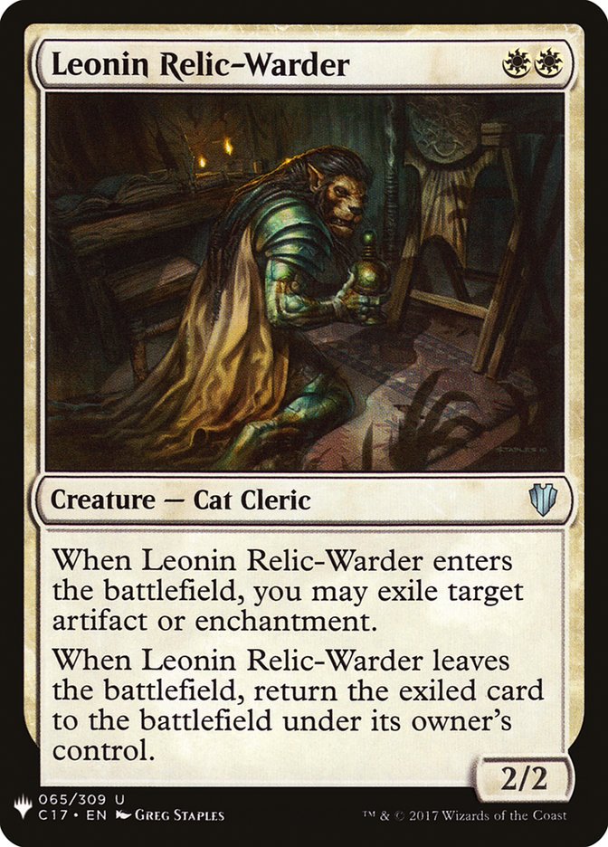 Leonin Relic-Warder [Mystery Booster] | PLUS EV GAMES 