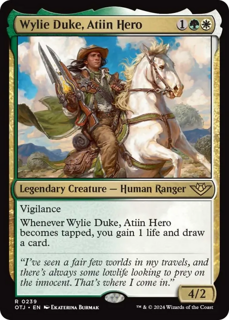 Wylie Duke, Atiin Hero [Outlaws of Thunder Junction] | PLUS EV GAMES 
