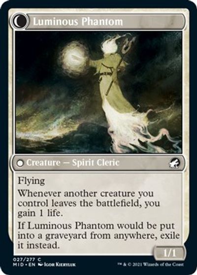 Lunarch Veteran // Luminous Phantom [Innistrad: Midnight Hunt] | PLUS EV GAMES 