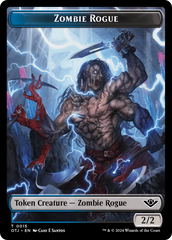 Zombie Rogue // Plot Double-Sided Token [Outlaws of Thunder Junction Tokens] | PLUS EV GAMES 