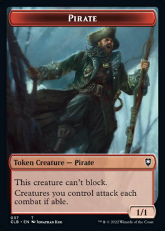 Pirate // Goblin Double-Sided Token [Commander Legends: Battle for Baldur's Gate Tokens] | PLUS EV GAMES 