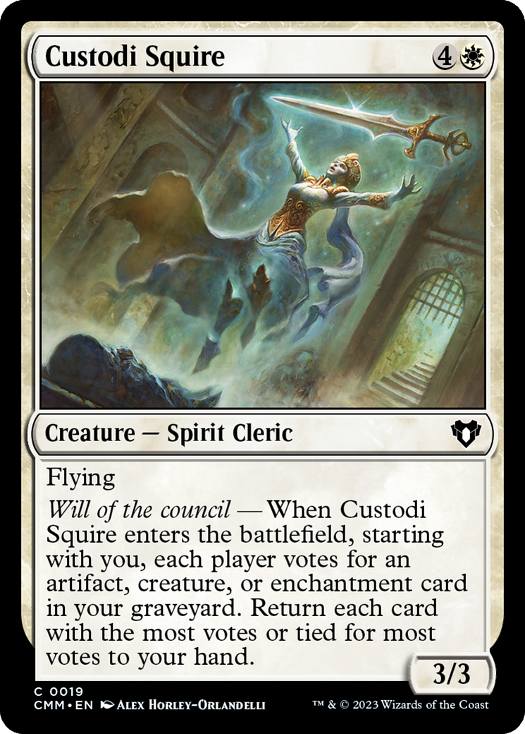 Custodi Squire [Commander Masters] | PLUS EV GAMES 