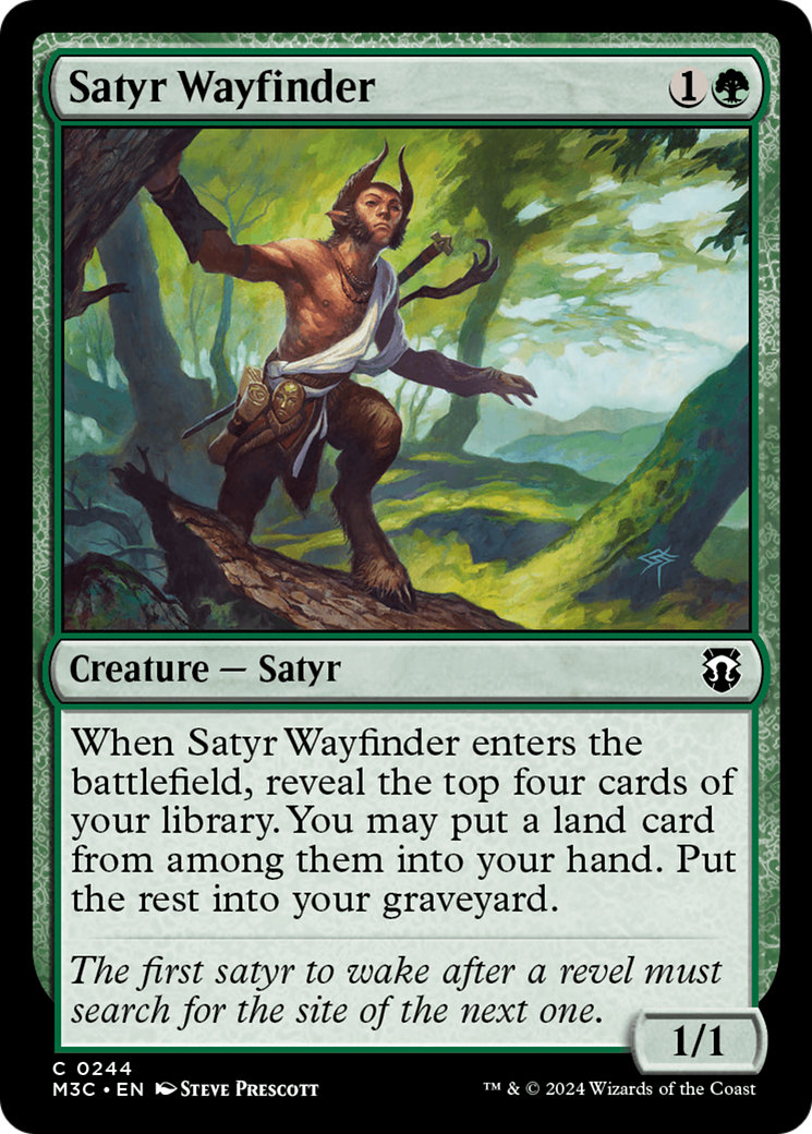 Satyr Wayfinder (Ripple Foil) [Modern Horizons 3 Commander] | PLUS EV GAMES 