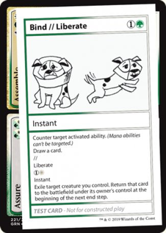 Bind // Liberate (2021 Edition) [Mystery Booster Playtest Cards] | PLUS EV GAMES 