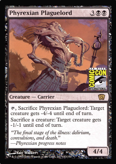 Phyrexian Plaguelord (San Diego Comic Con Oversized) [Oversize Cards] | PLUS EV GAMES 